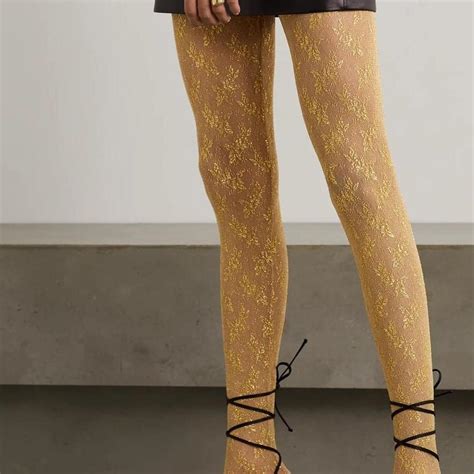 gucci lace tights